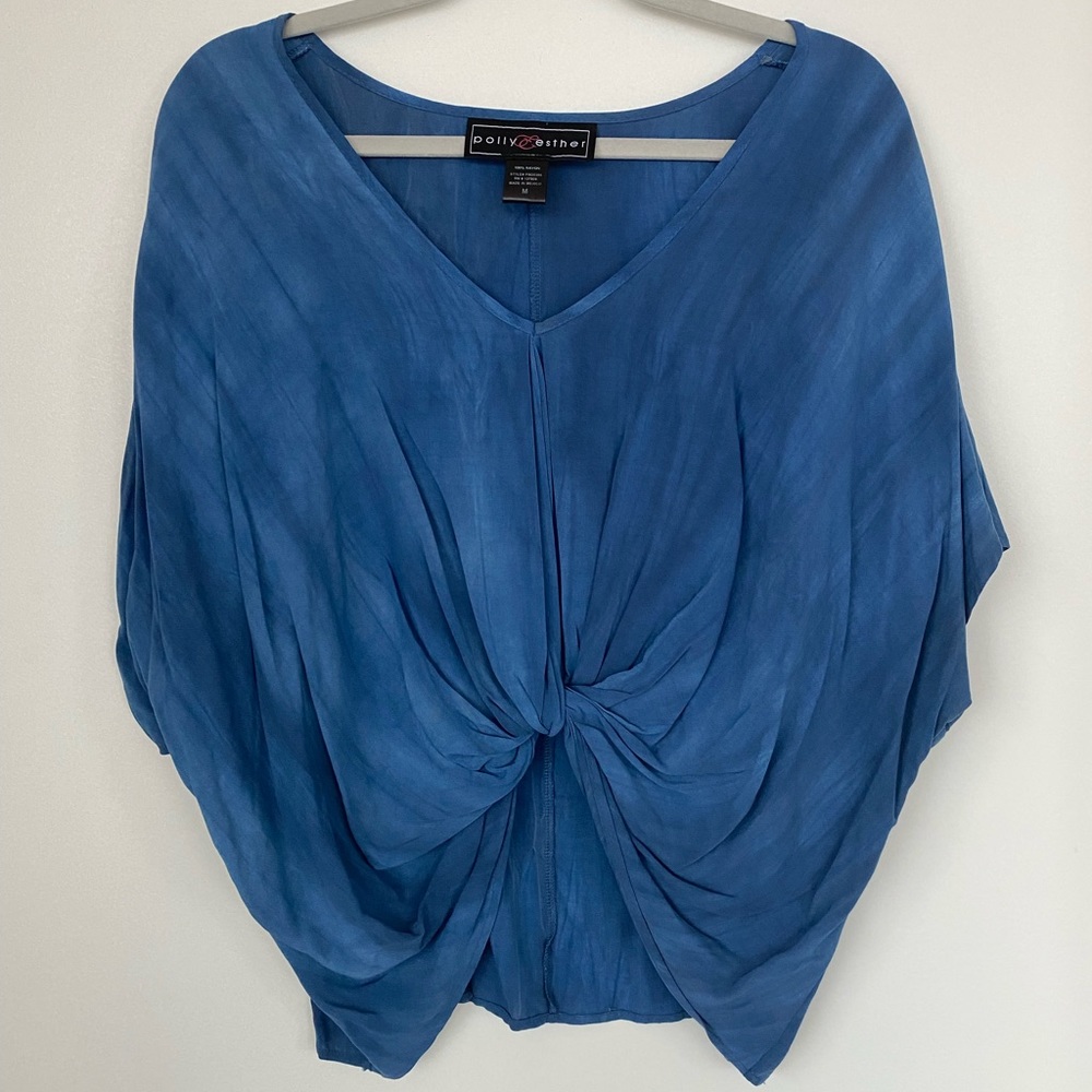Oversized Tie-Front Top